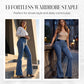 💎 52% DE RÉDUCTION ! 💎 Jean Évasé Taille Haute pour Femme – Denim Stretch, Silhouette Allongée & Confort Absolu 👖💙
