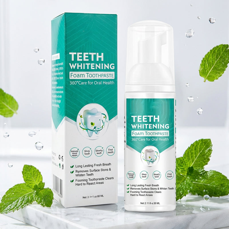 Dentifrice mousse blanchissant pour une santé bucco-dentaire à 360°