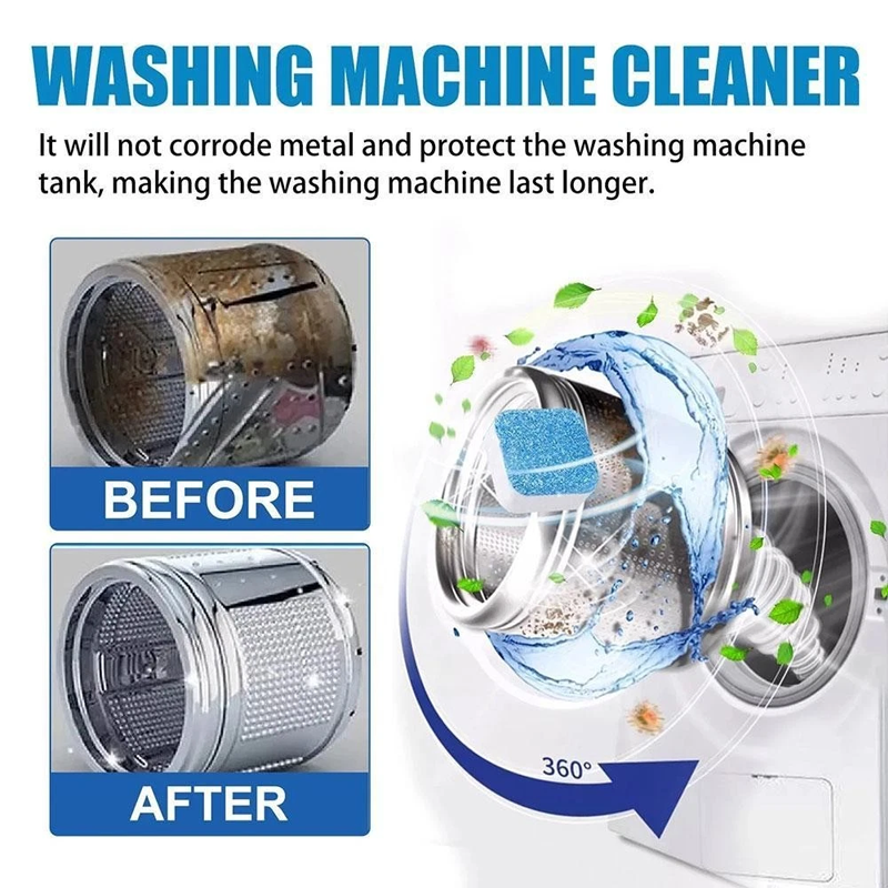 🧺✨ 50% de réduction ! Tablettes nettoyantes pour lave-linge – Éliminent tartre, moisissures et mauvaises odeurs en 1 cycle