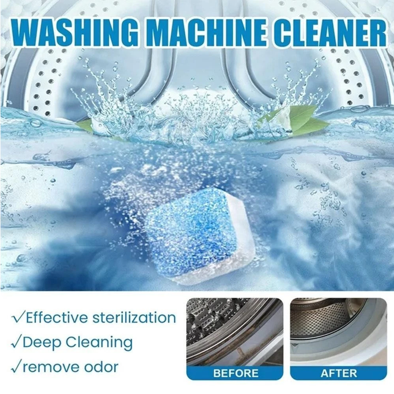 🧺✨ 50% de réduction ! Tablettes nettoyantes pour lave-linge – Éliminent tartre, moisissures et mauvaises odeurs en 1 cycle