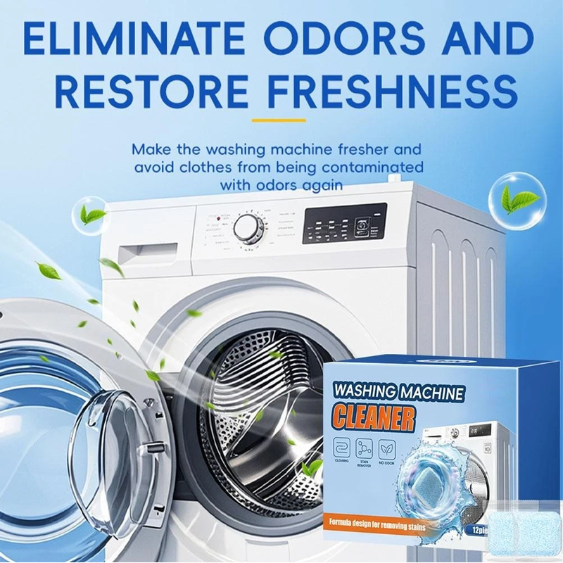🧺✨ 50% de réduction ! Tablettes nettoyantes pour lave-linge – Éliminent tartre, moisissures et mauvaises odeurs en 1 cycle