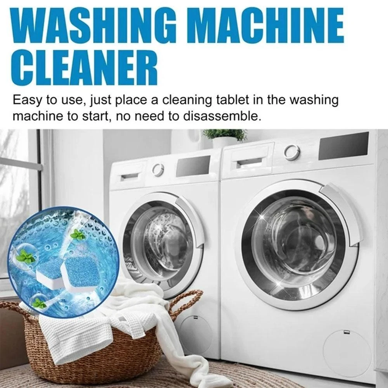 🧺✨ 50% de réduction ! Tablettes nettoyantes pour lave-linge – Éliminent tartre, moisissures et mauvaises odeurs en 1 cycle