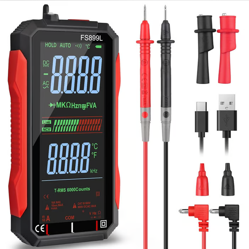 💎 50% DE RÉDUCTION! 💎 Multimètre Numérique Rechargeable USB – Auto-Range, Écran Clair & Sécurité Pro