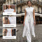 📢📢60 % de réduction !! ⏰Ensemble 2 pièces haut et pantalon fendus asymétriques