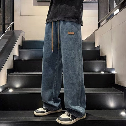 📢 60 % de réduction !! ⏰ Jean Ample à Jambes Larges pour Homme – Confort Max, Style Streetwear & Coupe Tendance Rétro ✨