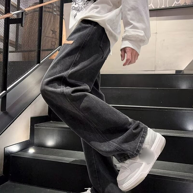 📢 60 % de réduction !! ⏰ Jean Ample à Jambes Larges pour Homme – Confort Max, Style Streetwear & Coupe Tendance Rétro ✨