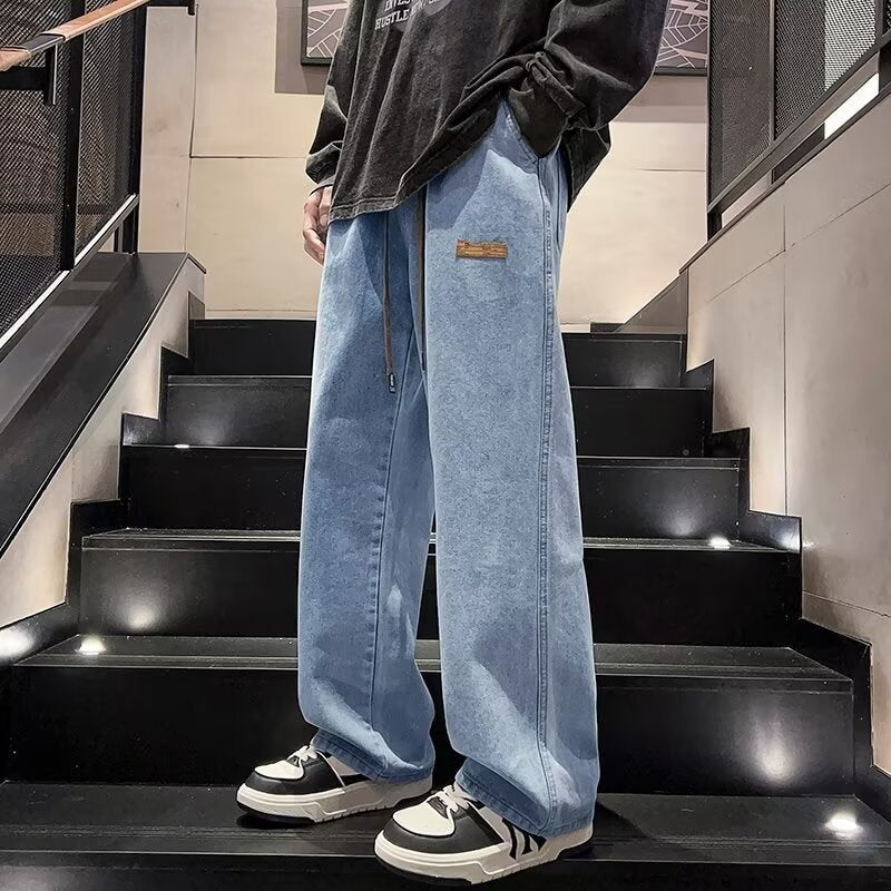 📢 60 % de réduction !! ⏰ Jean Ample à Jambes Larges pour Homme – Confort Max, Style Streetwear & Coupe Tendance Rétro ✨