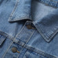 📢📢60 % de réduction !!⏰LIVRAISON GRATUITE⏰Manteau long en denim boutonné pour femme