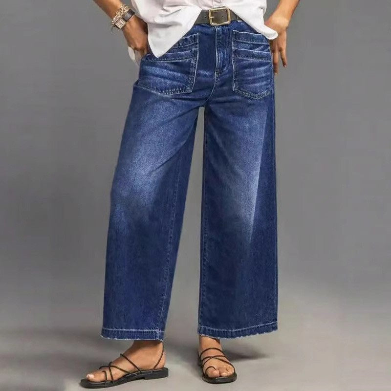 🎉 60% DE RÉDUCTION! 👖 NOUVELLE SILHOUETTE 2026 – JEAN DÉCONTRACTÉ À JAMBES ÉVASÉES, FLATTEUR POUR TOUTES