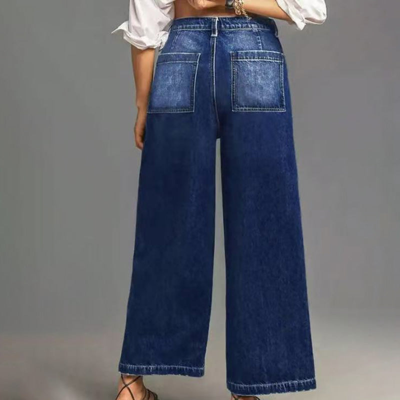 🎉 60% DE RÉDUCTION! 👖 NOUVELLE SILHOUETTE 2026 – JEAN DÉCONTRACTÉ À JAMBES ÉVASÉES, FLATTEUR POUR TOUTES