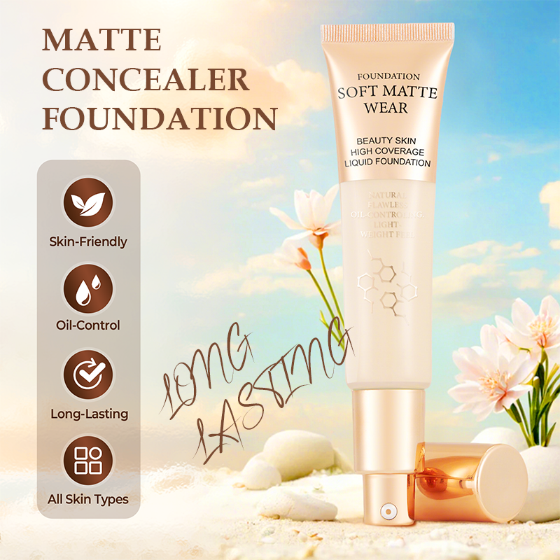 Fond de teint correcteur mat longue tenue
