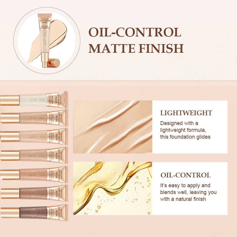 Fond de teint correcteur mat longue tenue
