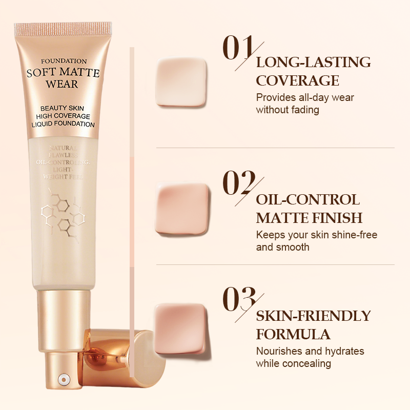 Fond de teint correcteur mat longue tenue
