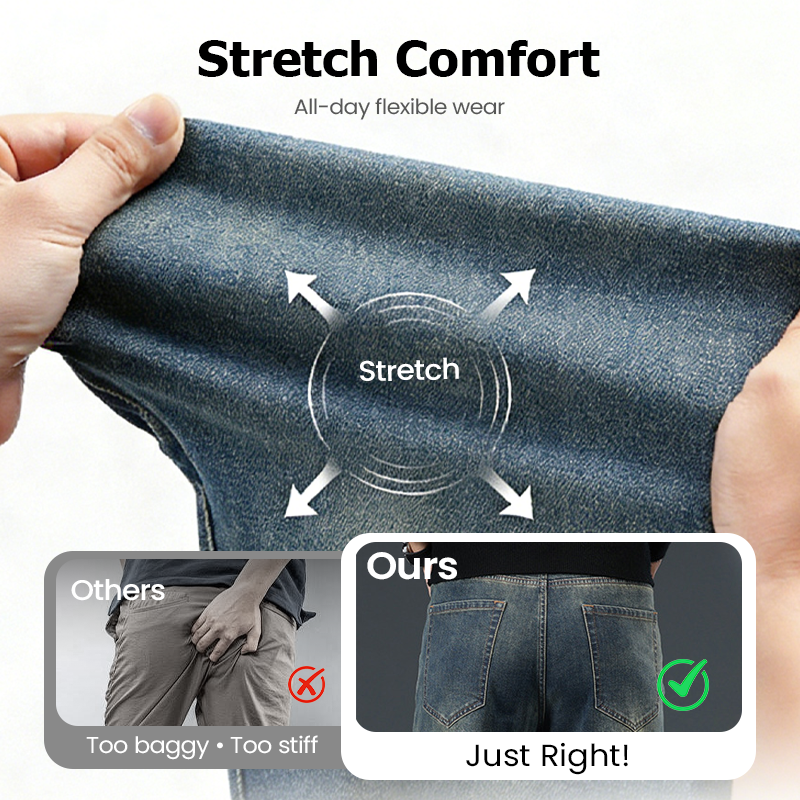 👖NOUVEAUTÉ - 50 % DE RÉDUCTION 🔥🥳 PLUS DE 50 000 VENDUS ! 💥Jean stretch coupe droite pour homme