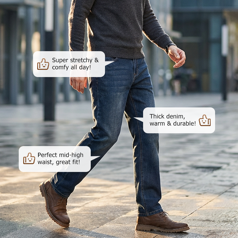 👖NOUVEAUTÉ - 50 % DE RÉDUCTION 🔥🥳 PLUS DE 50 000 VENDUS ! 💥Jean stretch coupe droite pour homme