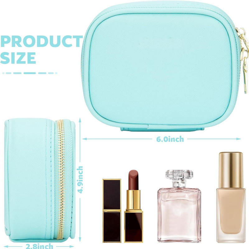 Trousse de maquillage de voyage avec miroir éclairé par LED