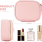 Trousse de maquillage de voyage avec miroir éclairé par LED