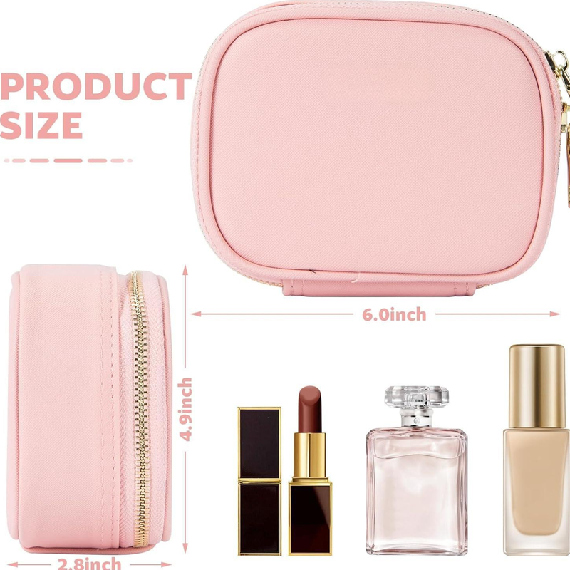 Trousse de maquillage de voyage avec miroir éclairé par LED