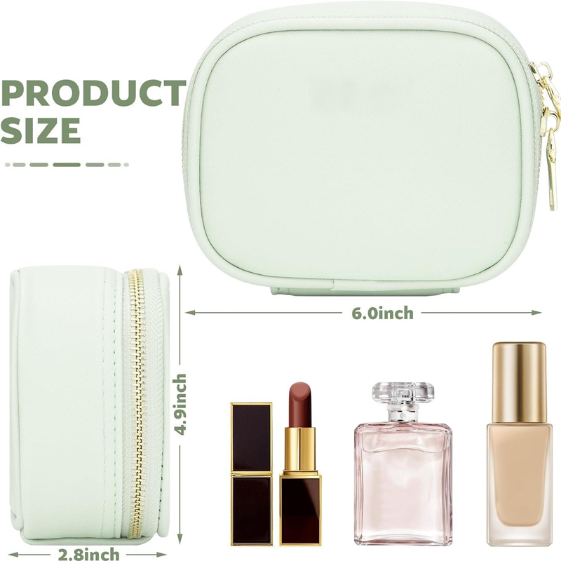 Trousse de maquillage de voyage avec miroir éclairé par LED