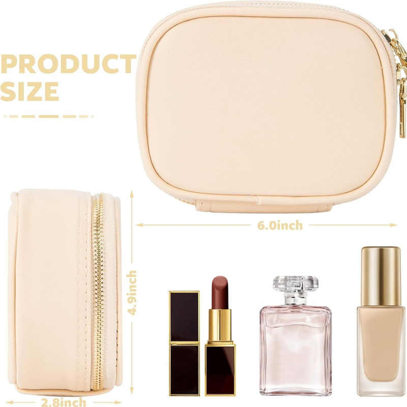 Trousse de maquillage de voyage avec miroir éclairé par LED
