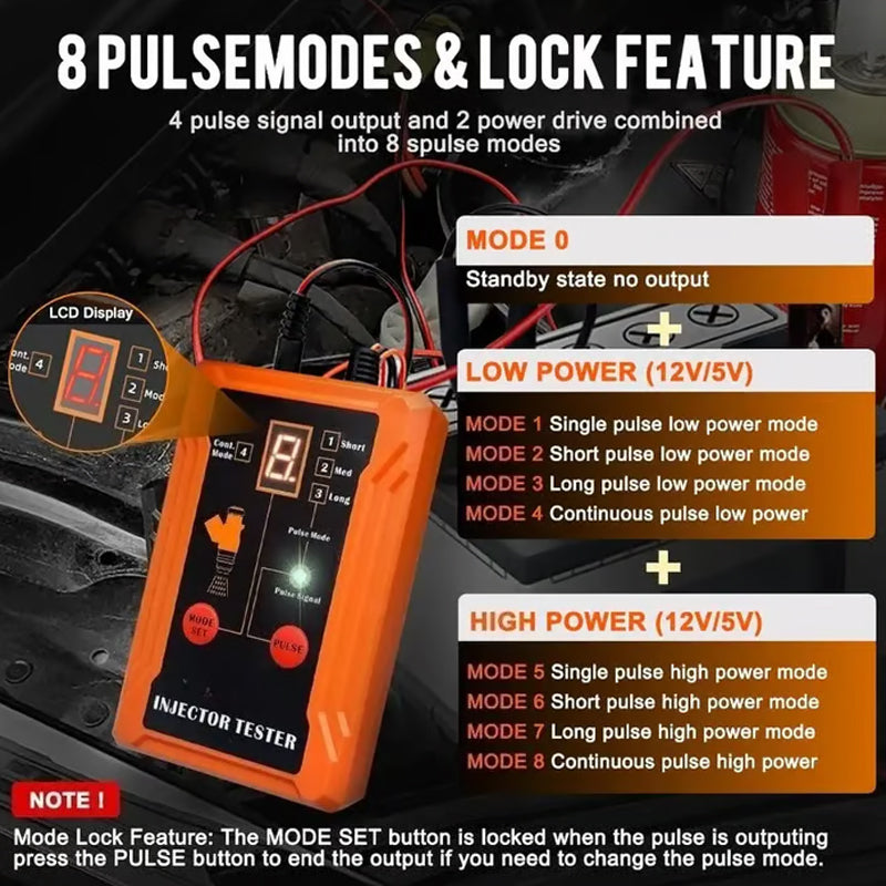 📢📢60 % de réduction !! ⏰Testeur et nettoyeur professionnel à 4 modes pour injecteurs de carburant