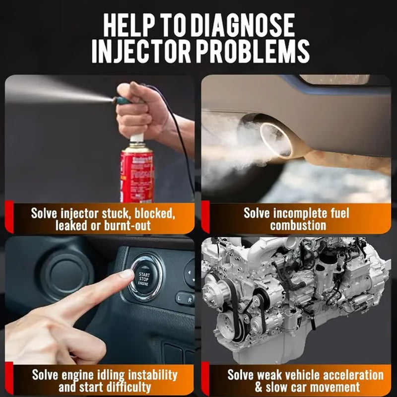 📢📢60 % de réduction !! ⏰Testeur et nettoyeur professionnel à 4 modes pour injecteurs de carburant
