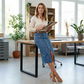 🔈🔈60 % DE RÉDUCTION MAINTENANT👗Jupe en jean taille haute boutonnée sur le devant