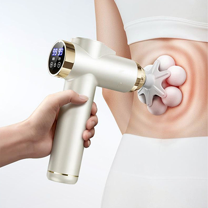 💎50% DE RÉDUCTION ! 💎 Pistolet de Massage Intelligent à Têtes Multiples – Percussion Profonde (46 mm), Jusqu’à 99 Niveaux & Contrôle IA 🐣💆
