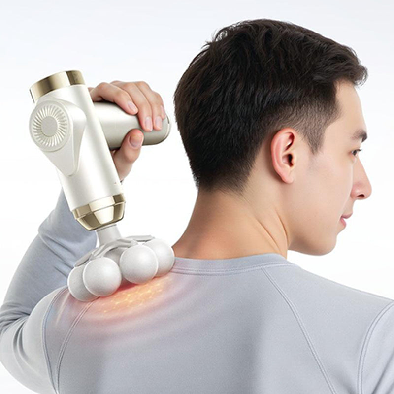 💎50% DE RÉDUCTION ! 💎 Pistolet de Massage Intelligent à Têtes Multiples – Percussion Profonde (46 mm), Jusqu’à 99 Niveaux & Contrôle IA 🐣💆