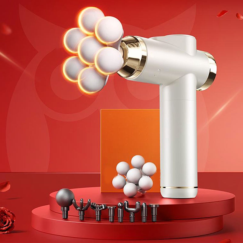 💎50% DE RÉDUCTION ! 💎 Pistolet de Massage Intelligent à Têtes Multiples – Percussion Profonde (46 mm), Jusqu’à 99 Niveaux & Contrôle IA 🐣💆