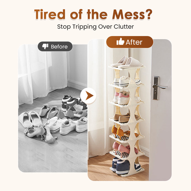 📢📢60 % de réduction !! ⏰Étagère à chaussures multicouche peu encombrante