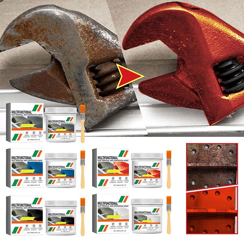 💎 50 % DE RÉDUCTION ! 💎 Produit multifonctionnel pour éliminer et convertir la rouille sur le métal – Élimine la rouille, scelle le métal et prépare la surface pour la peinture 🛠️🛡️