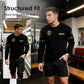 T-shirt à col rond et manches longues pour homme