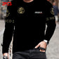T-shirt à col rond et manches longues pour homme