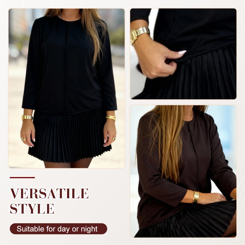 Robe plissée élégante pour femme