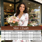 Robe femme à motif floral, encolure en V et plis