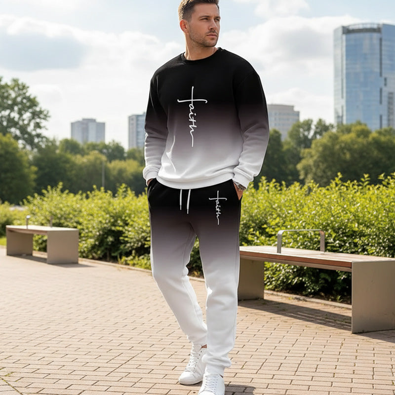 💐50% DE RÉDUCTION ! Survêtement Homme Dégradé – Confort Absolu au Quotidien ☁️😌【Prix Spécial】