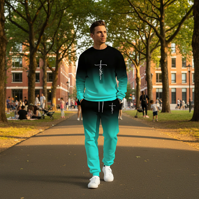 💐50% DE RÉDUCTION ! Survêtement Homme Dégradé – Confort Absolu au Quotidien ☁️😌【Prix Spécial】