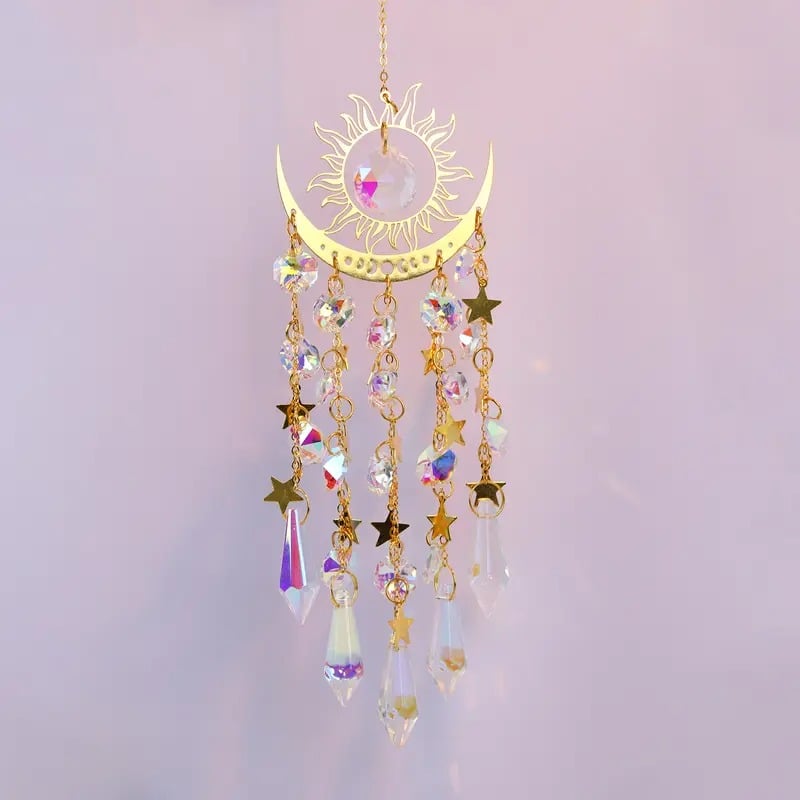 Dernier jour de vente !!!⌛✨ Capteur de soleil en cristal, décoration intérieure et extérieure pour fenêtre, chambre à coucher, cour, jardin☪️