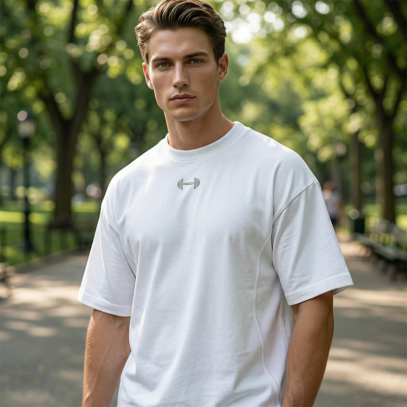T-shirt oversize pour homme, pour la salle de sport et les loisirs