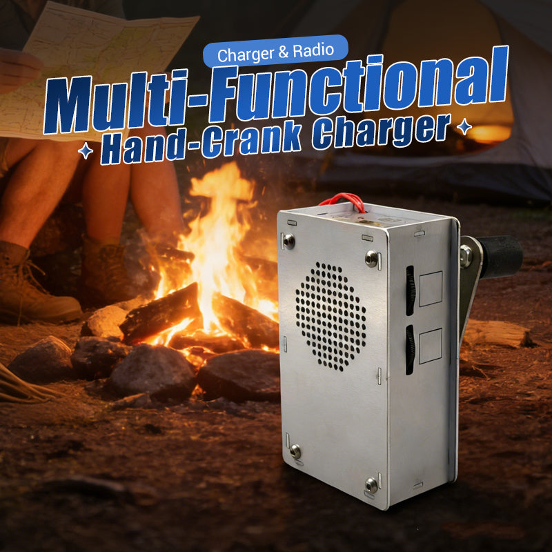 📢📢50 % DE RÉDUCTION !! ⏰Chargeur d'urgence multifonctionnel à manivelle et radio