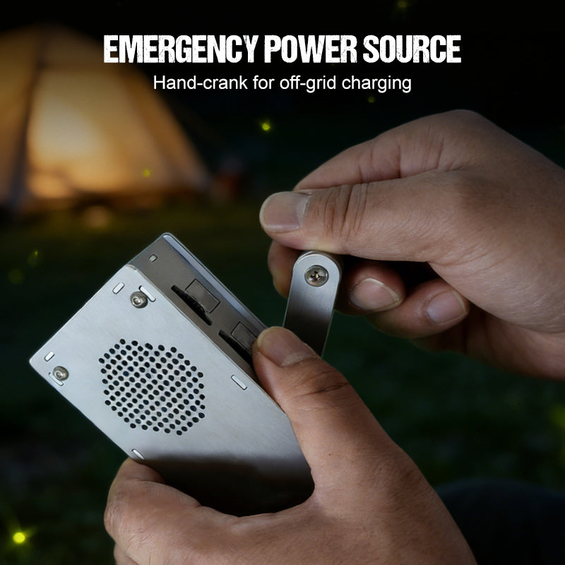 📢📢50 % DE RÉDUCTION !! ⏰Chargeur d'urgence multifonctionnel à manivelle et radio