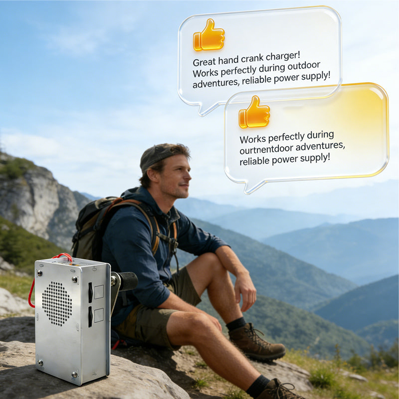 📢📢50 % DE RÉDUCTION !! ⏰Chargeur d'urgence multifonctionnel à manivelle et radio