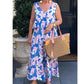 Ensemble 2 pièces haut et pantalon à imprimé floral
