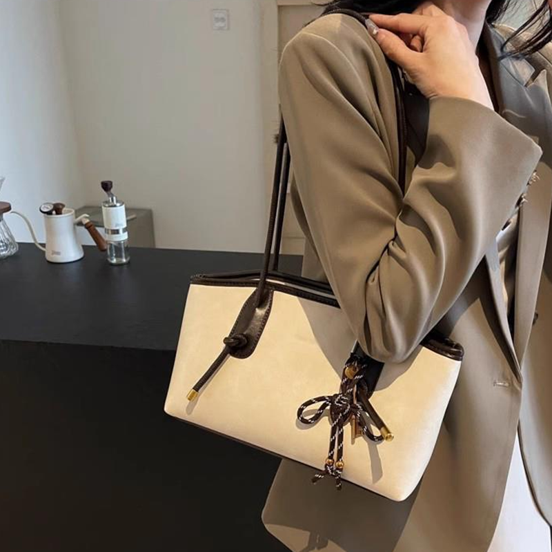 👜✨🌸 PROMO -50% ! Sac d'Épaule Vintage en Cuir PU – Intérieur Spacieux, Style Intemporel & Bande Porte-Épaule Réglable (Noir/Marron Foncé/Blanc/Marron Clair)