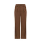 Pantalon de costume taille haute à jambes larges pour femme