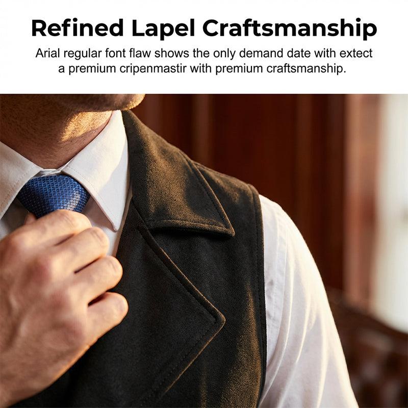 Gilet habillé rétro décontracté pour homme, coupe ajustée, idéal pour un costume ou un smoking.