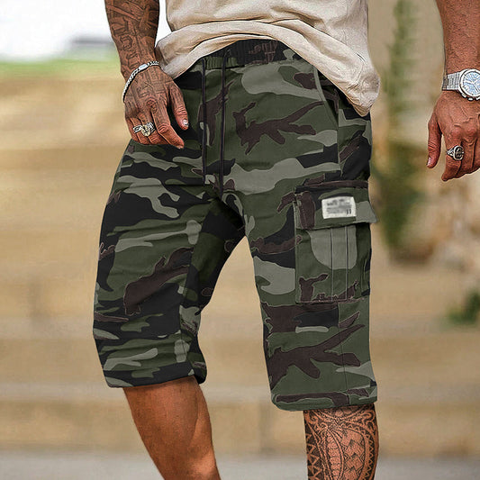 💎 50% DE RÉDUCTION ! 💎 Short Cargo Camouflage pour Homme – Multipoches, Taille Réglable & Tissu Respirant 🌿🩳