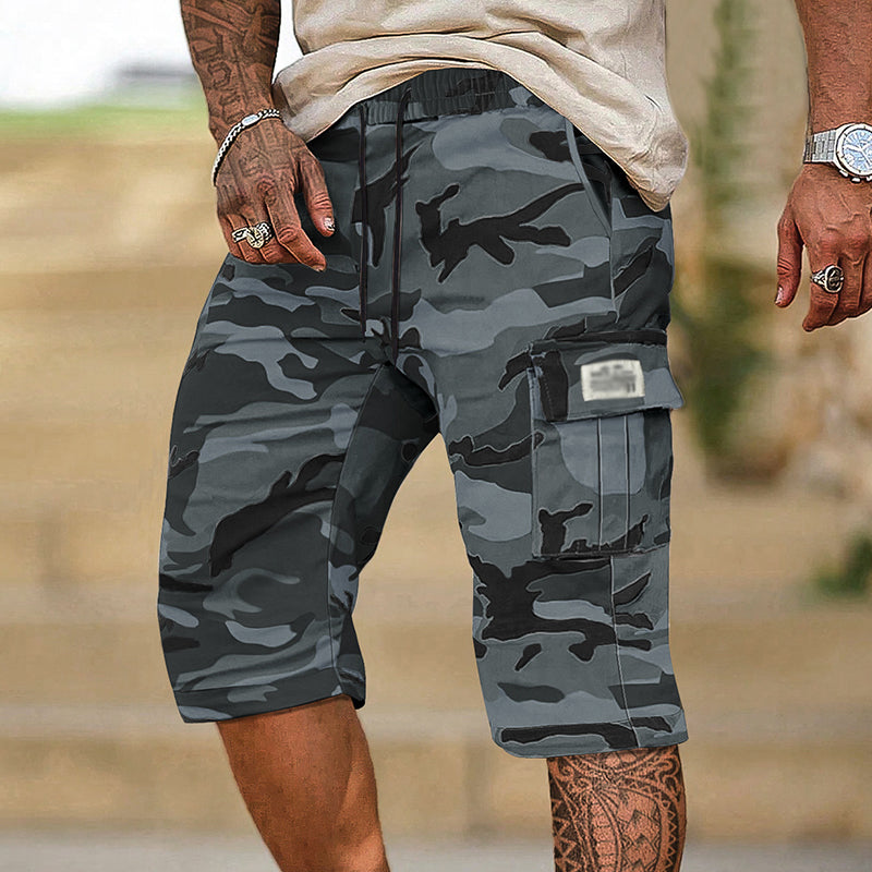 💎 50% DE RÉDUCTION ! 💎 Short Cargo Camouflage pour Homme – Multipoches, Taille Réglable & Tissu Respirant 🌿🩳
