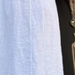 Robe caraco en coton et lin pour femmes avec poches